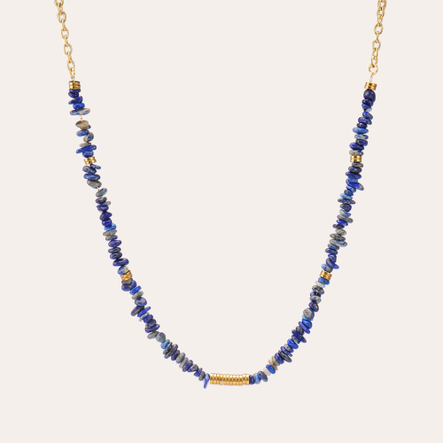 Pre-order semi precious stone beaded necklace for Summer Collection