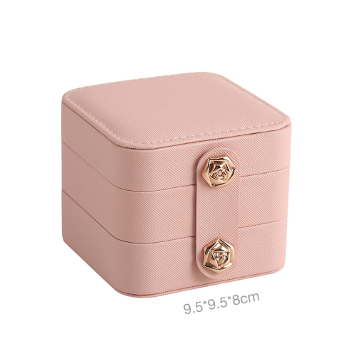 Portable 3 - Layer Large Capacity Jewelry Box / Boîte de stockage de bijoux